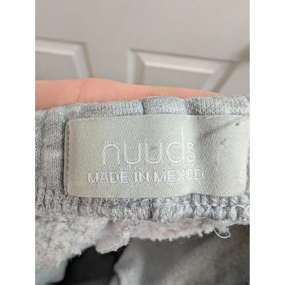 Nuuds Everyday‎ Sweatpants Women Heather Gray Relaxed Joggers Fleece - Size S